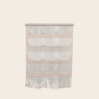 Pink & white geometric shapes pattern Wall Hanging Gallery Image 1