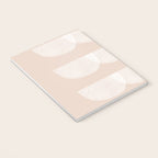 Pink & white geometric shapes pattern Notebook Gallery Image 3