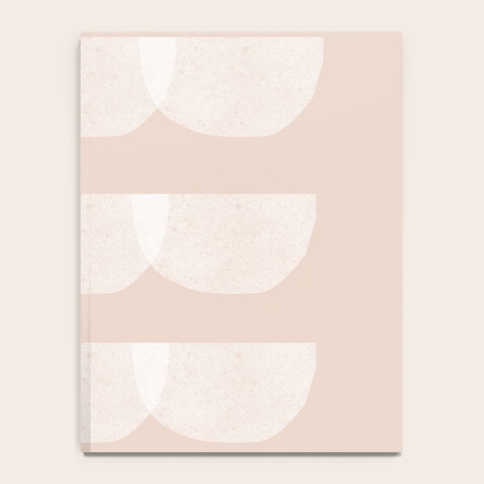 Pink & white geometric shapes pattern Notebook Gallery Image 4