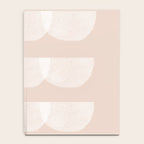 Pink & white geometric shapes pattern Notebook Gallery Image 4