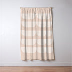 Pink & white geometric shapes pattern Window Curtain Gallery Image 3