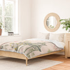Chinoiserie Blush Pink Peony Blooming Floral Garden Duvet Cover Gallery Image 2