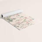 Chinoiserie Blush Pink Peony Blooming Floral Garden Yoga Mat Gallery Image 2