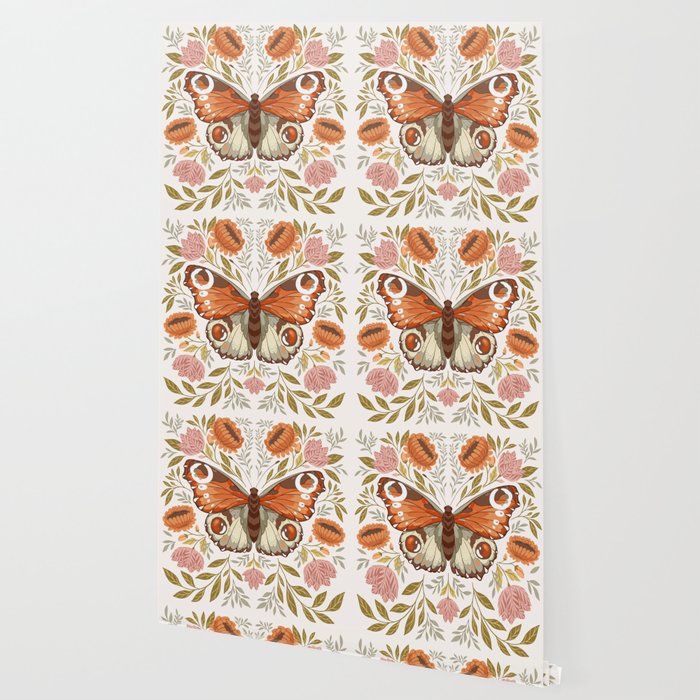 William Morris Inspired Butterfly Wallpaper Gallery Image 2