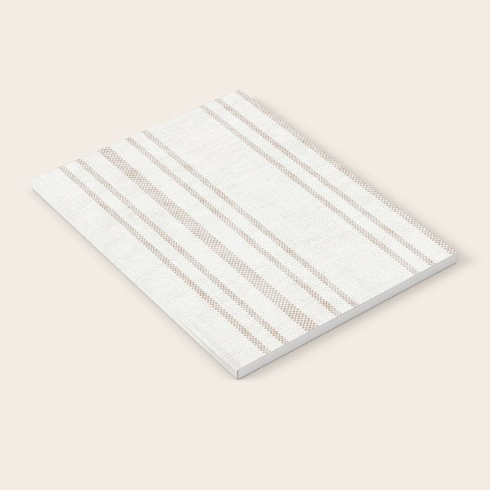 AEGEAN MULTI SIMPLE TICKING STRIPE JUTE Notebook Gallery Image 2