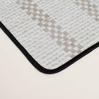 AEGEAN MULTI SIMPLE TICKING STRIPE JUTE Desk Mat Gallery Image 4