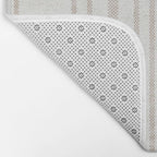 AEGEAN MULTI SIMPLE TICKING STRIPE JUTE Bath Mat Gallery Image 2