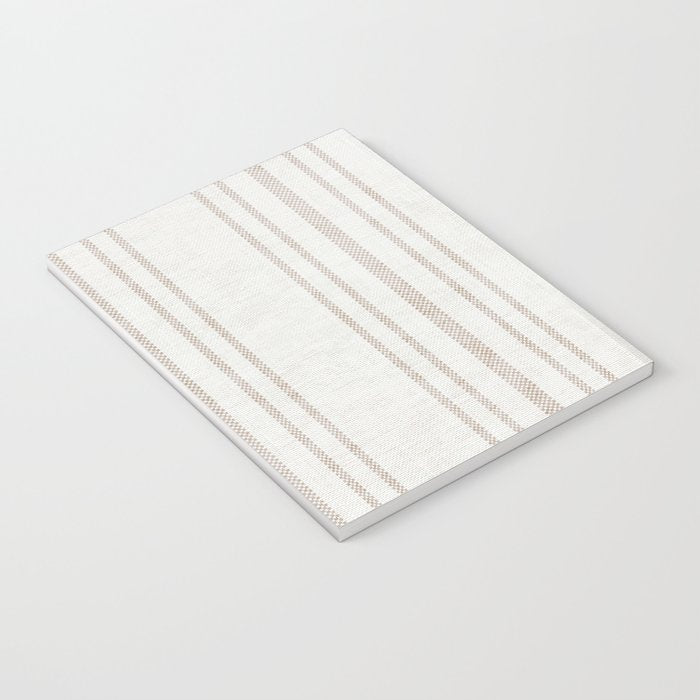 AEGEAN MULTI SIMPLE TICKING STRIPE JUTE Notebook Gallery Image 3