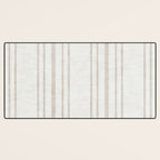 AEGEAN MULTI SIMPLE TICKING STRIPE JUTE Desk Mat Gallery Image 3