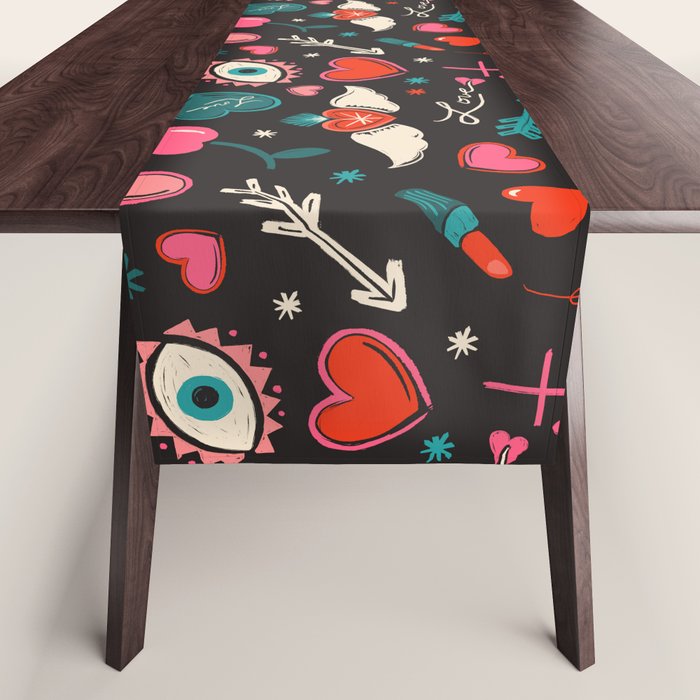 Love Pop Icons Table Runner Gallery Image 1