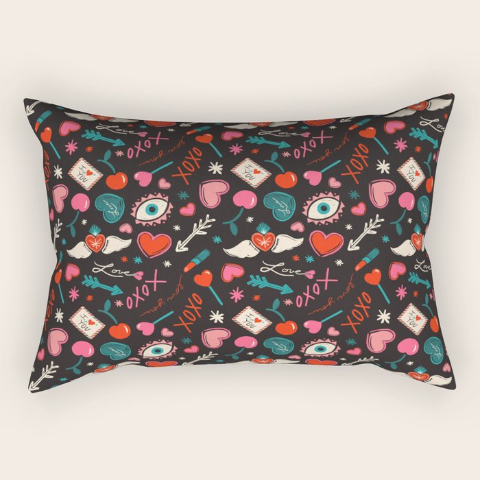 Love Pop Icons Rectangular Pillow Gallery Image 2
