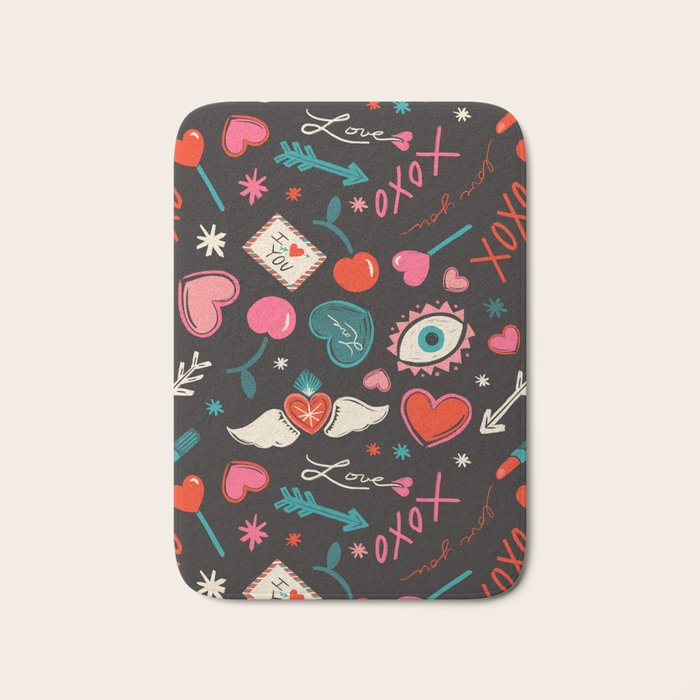 Love Pop Icons Bath Mat Gallery Image 1