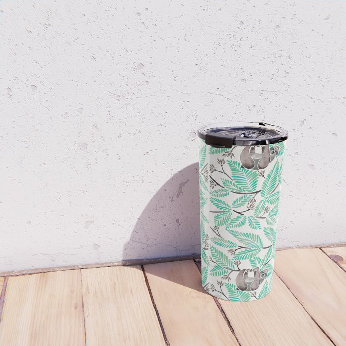 Happy Sloth - Tropical Mint Rainforest Travel Mug Gallery Image 4