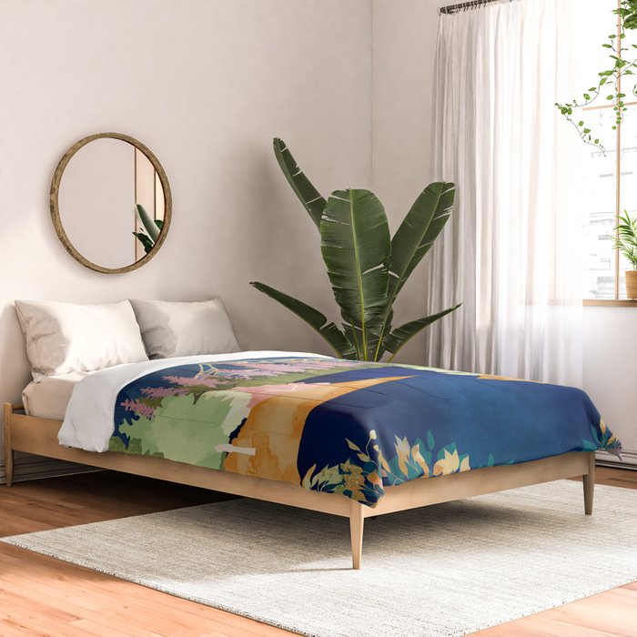 Summer Forest Lake Comforter Gallery Image 2