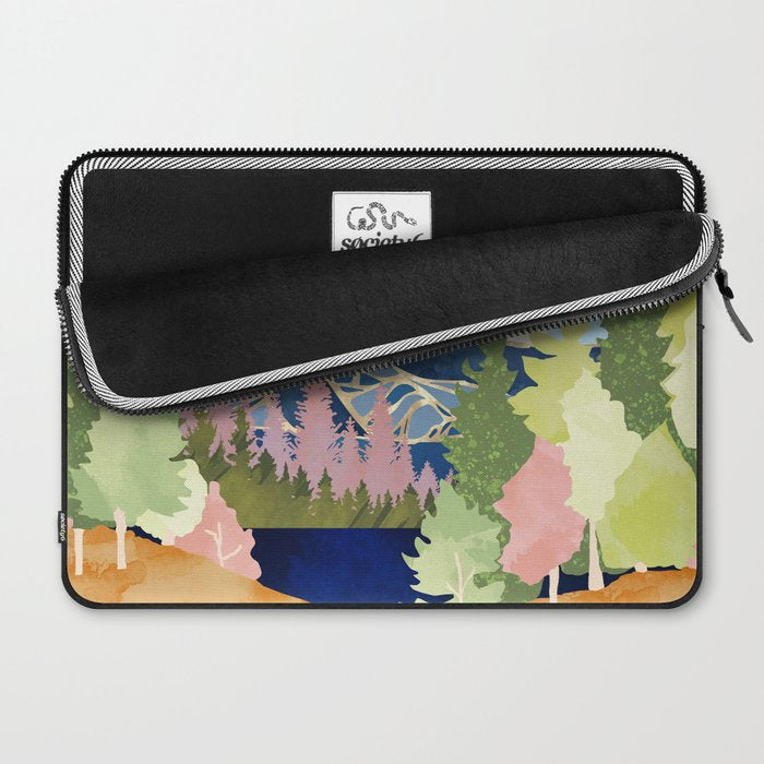 Summer Forest Lake Laptop Sleeve Gallery Image 2