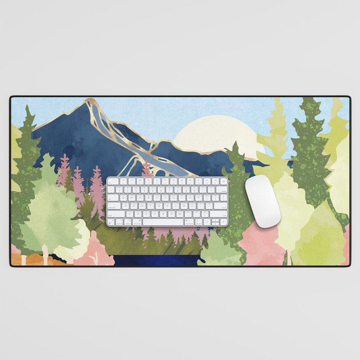 Summer Forest Lake Desk Mat Gallery Image 1
