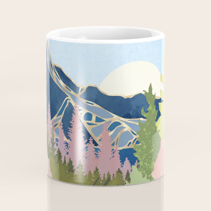 Summer Forest Lake Coffee Mug Gallery Image 4