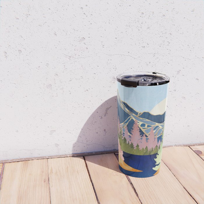 Summer Forest Lake Travel Mug Gallery Image 4