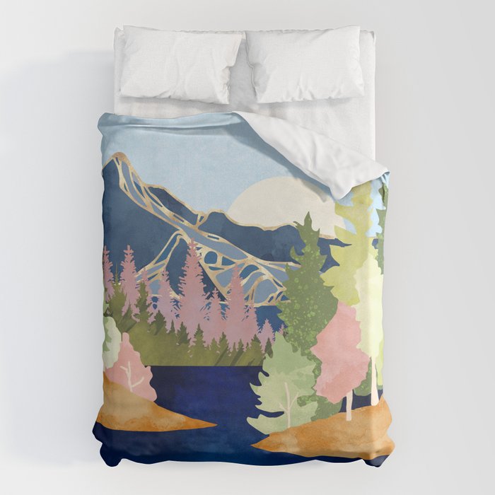 Summer Forest Lake Duvet Cover Gallery Image 6