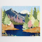 Summer Forest Lake Jigsaw Puzzle Gallery Image 1