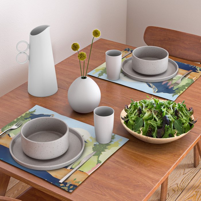 Summer Forest Lake Placemat Gallery Image 2