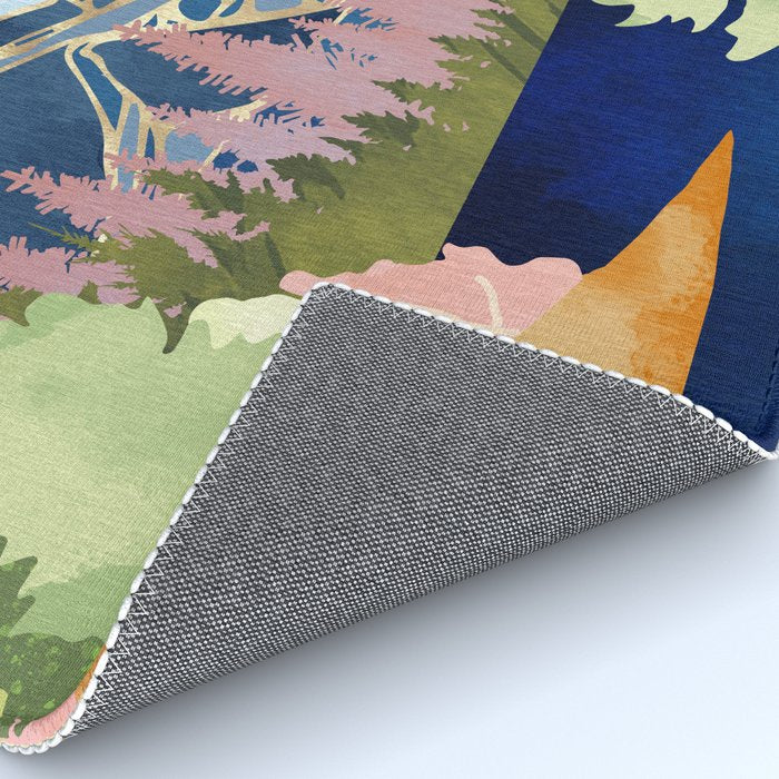 Summer Forest Lake Rug Gallery Image 4