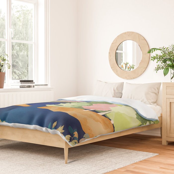 Summer Forest Lake Duvet Cover Gallery Image 2