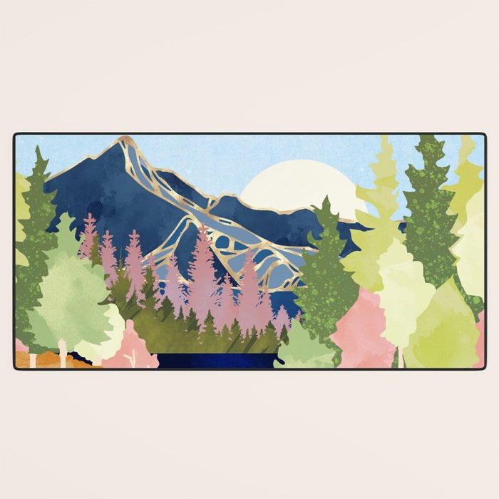 Summer Forest Lake Desk Mat Gallery Image 3