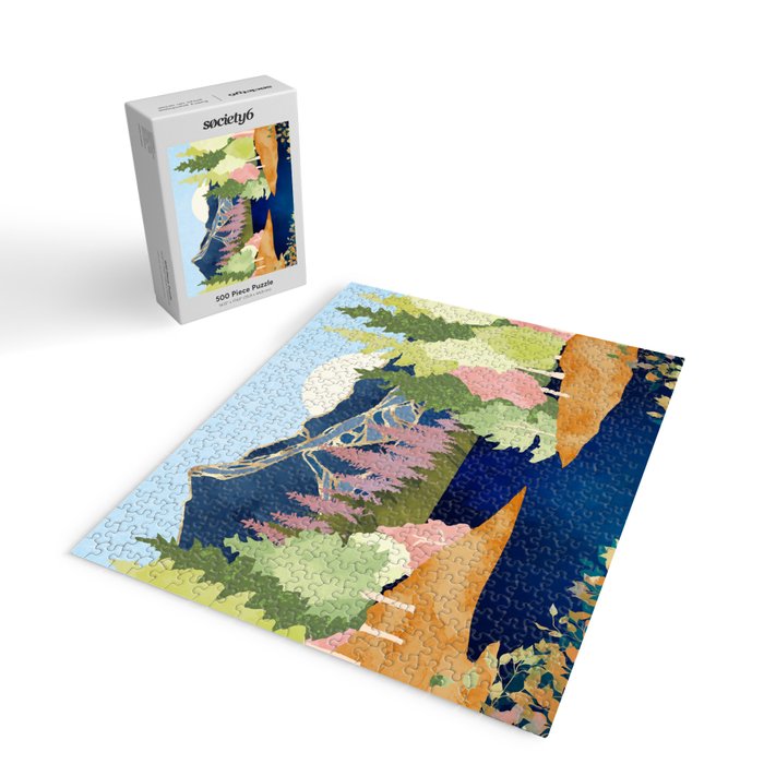 Summer Forest Lake Jigsaw Puzzle Gallery Image 2