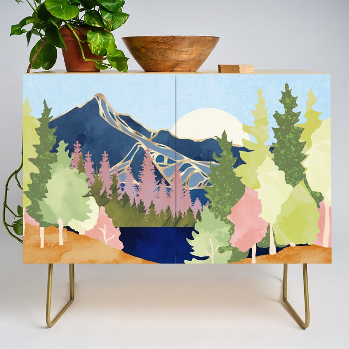 Summer Forest Lake Credenza Gallery Image 1
