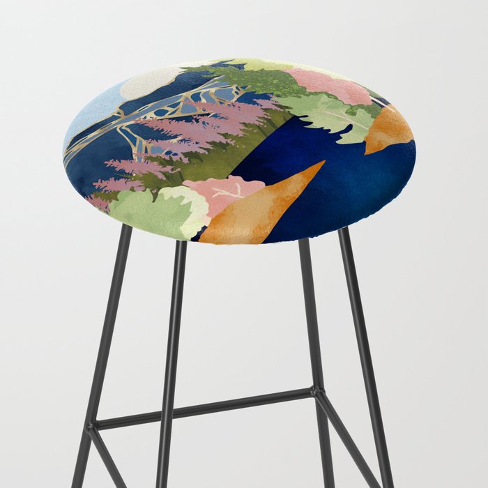 Summer Forest Lake Stool Gallery Image 2