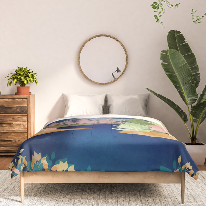 Summer Forest Lake Comforter Gallery Image 3