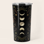 Moonlight Garden - Winter Brown Travel Mug Gallery Image 1