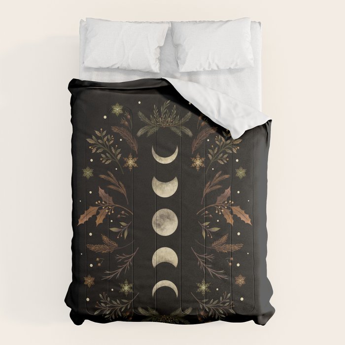 Moonlight Garden - Winter Brown Comforter Gallery Image 1