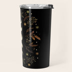 Moonlight Garden - Winter Brown Travel Mug Gallery Image 2