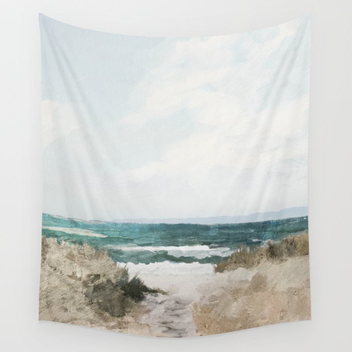 Beach Path Wall Tapestry Gallery Image 1