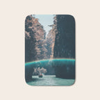 Rainbow in a sunny sky - floating between the rocks in Thailand - Asia travels Bath Mat Gallery Image 1
