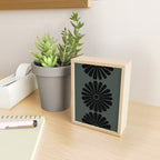 Retro Daisy Abstract IX Earthy Green Bold Floral Mini Art Print Gallery Image 2