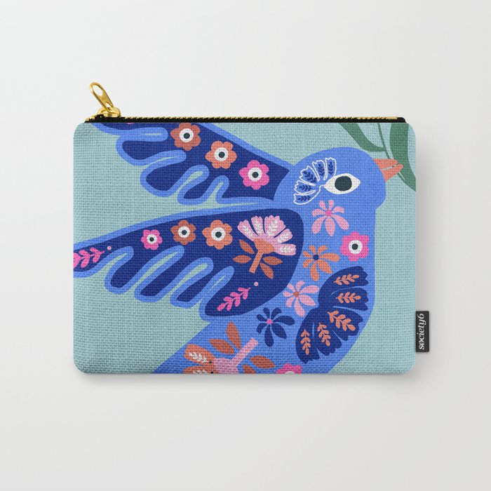 Bird and Bloom Carry All Pouch Gallery Image 1
