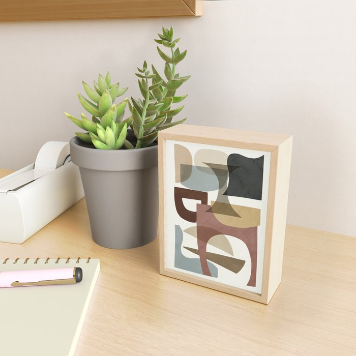 Shapes Modern Mini Art Print Gallery Image 2