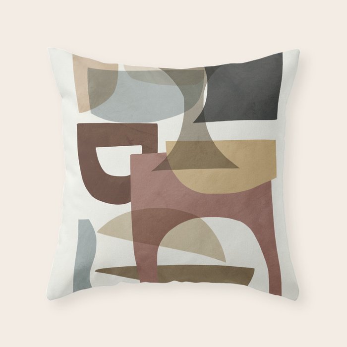 Shapes Modern Throw Pillow Gallery Image 6