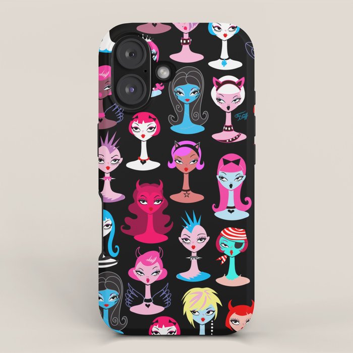 Punky Goth Dollies iPhone Case Gallery Image 1