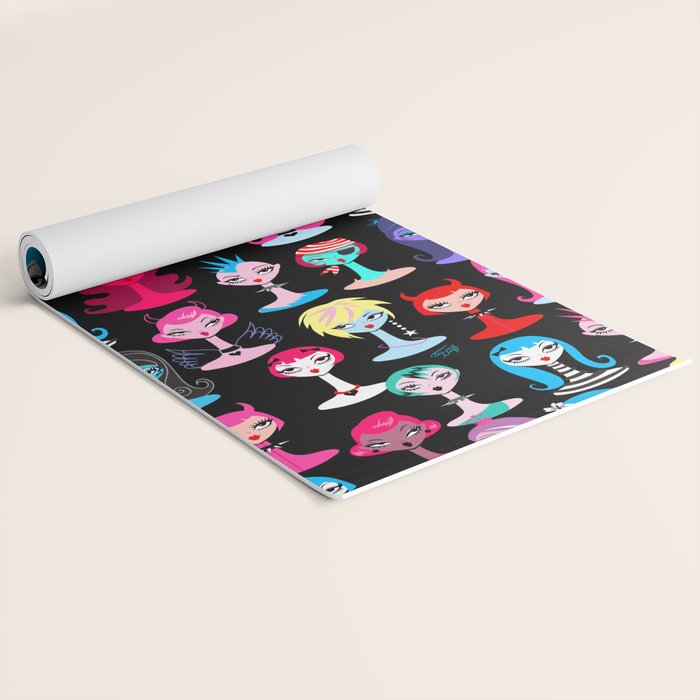 Punky Goth Dollies Yoga Mat Gallery Image 2