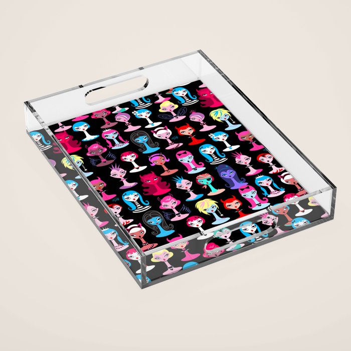 Punky Goth Dollies Acrylic Tray Gallery Image 1