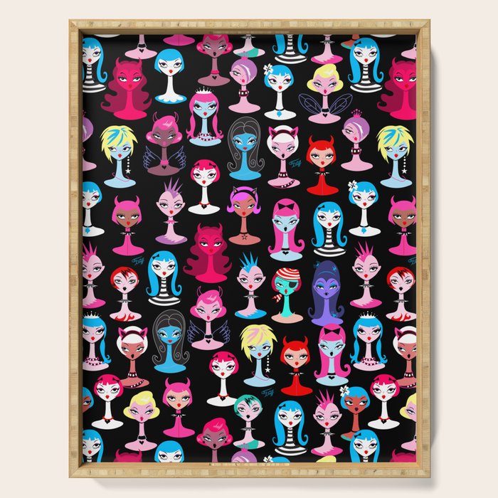 Punky Goth Dollies Serving Tray Gallery Image 1