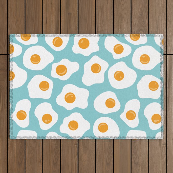 Fried Eggs Outdoor Rug Gallery Image 1