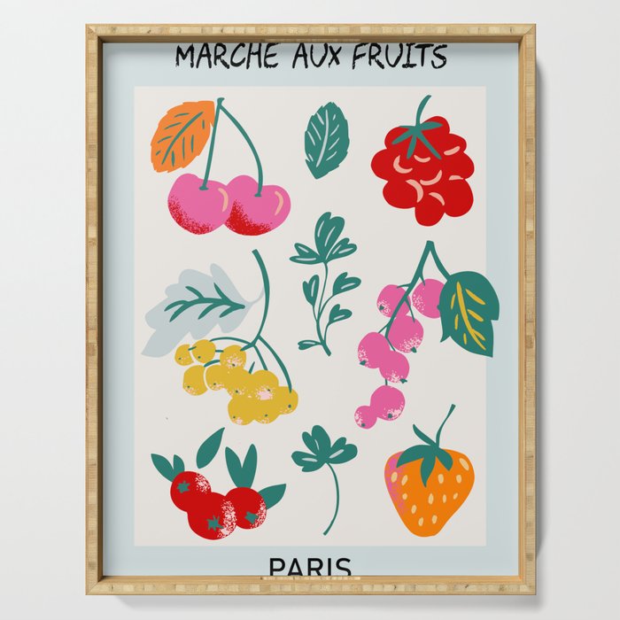 Fruit Market Paris Serving Tray Gallery Image 1