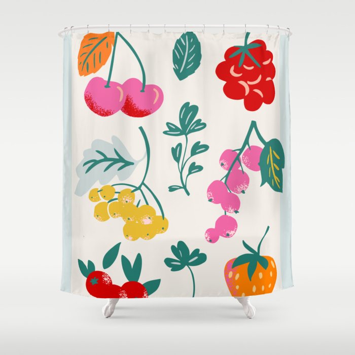 Fruit Market Paris Shower Curtain Gallery Image 1