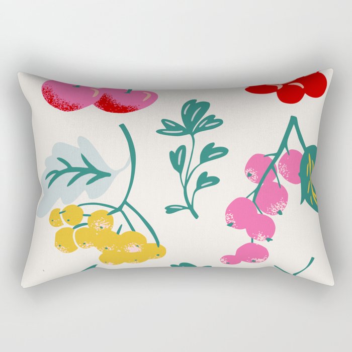 Fruit Market Paris Rectangular Pillow Gallery Image 2