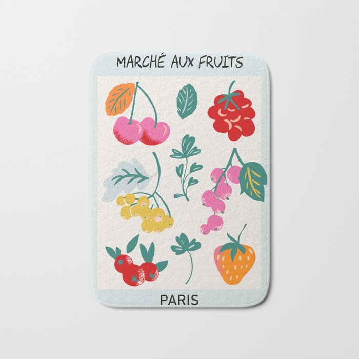 Fruit Market Paris Bath Mat Gallery Image 1